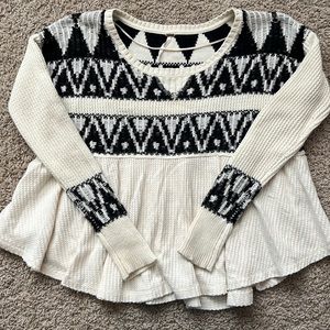 Free people Aztec sweater XS